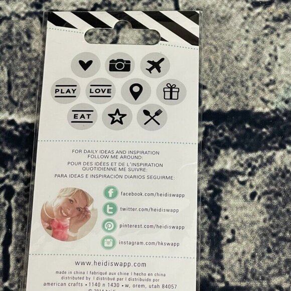 HEIDI SWAPP Hello Beautiful Acrylic Stamps 369964 - Picture 5 of 6